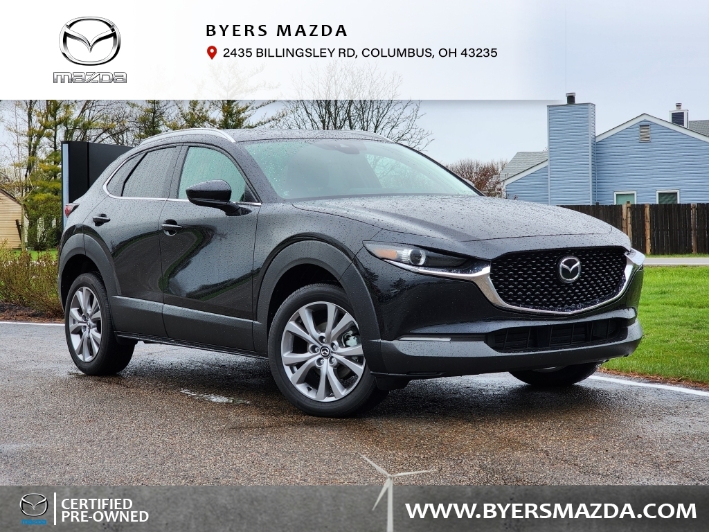 Certified, 2023 Mazda CX-30 2.5 S Preferred Package AWD, Black, M64887