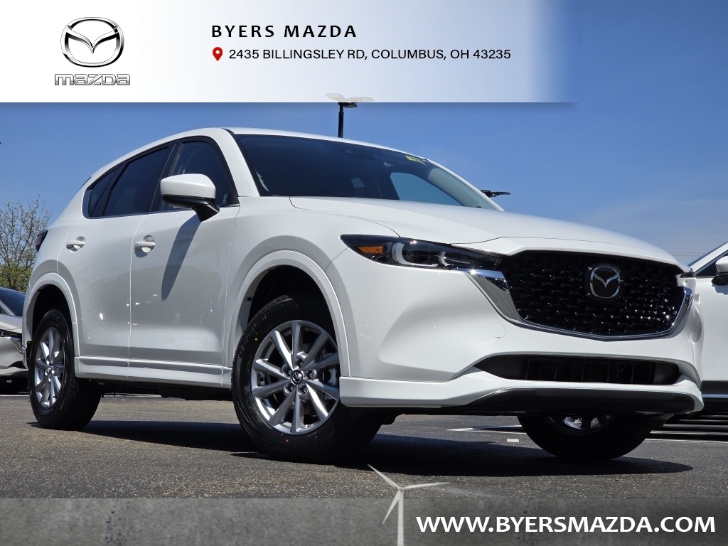 New, 2024 Mazda CX-5 2.5 S Select Package AWD, White, M245618-1