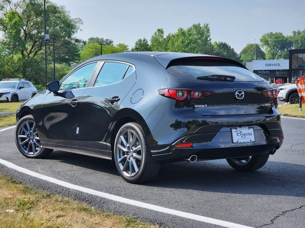 New, 2024 Mazda Mazda3 Hatchback 2.5 S Preferred Auto FWD, Black, M245763-2