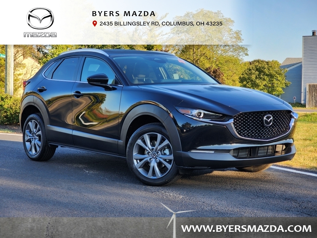 New, 2025 Mazda CX-30 2.5 S Preferred Package AWD, Black, M255131-1