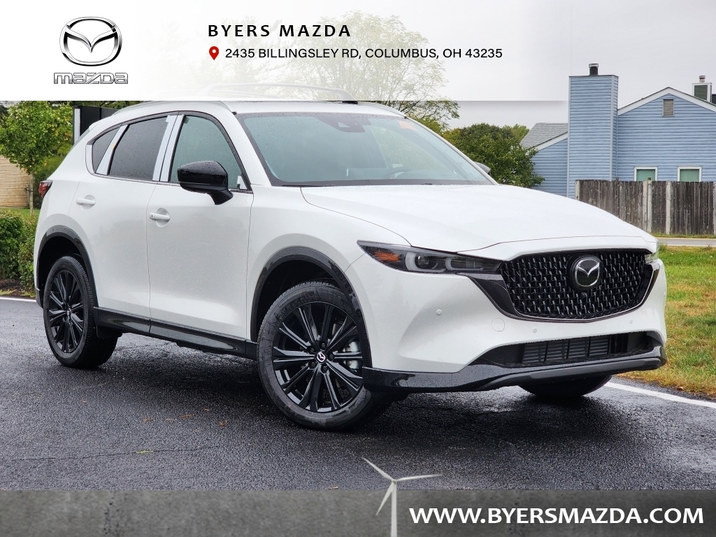 New, 2025 Mazda CX-5 2.5 Turbo Premium Package AWD, White, M255048-1