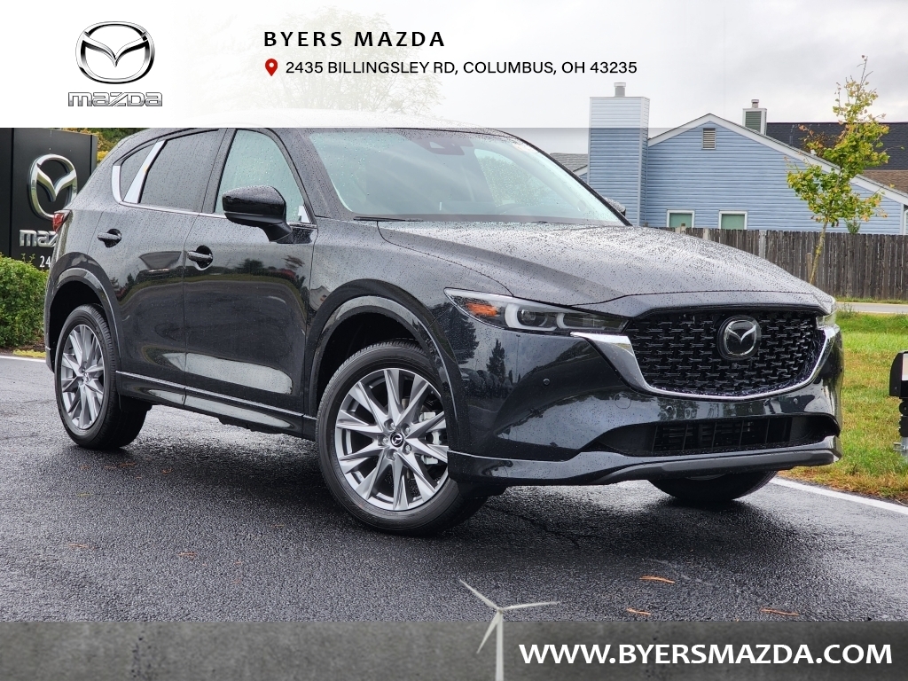 New, 2025 Mazda CX-5 2.5 S Premium Plus Package AWD, Black, M255083-1