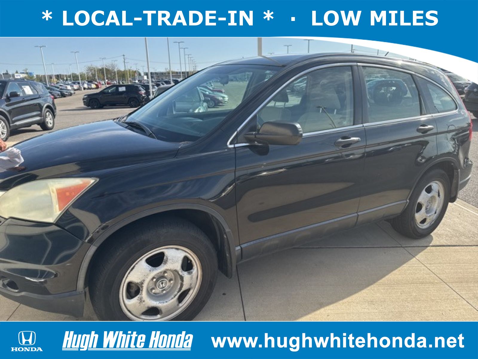 Used, 2010 Honda CR-V LX, Black, 14169A-1