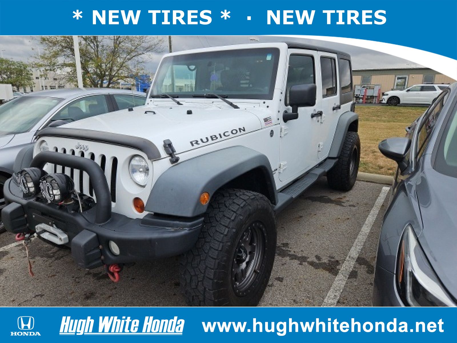 Used, 2011 Jeep Wrangler Rubicon, White, G1376A1-1