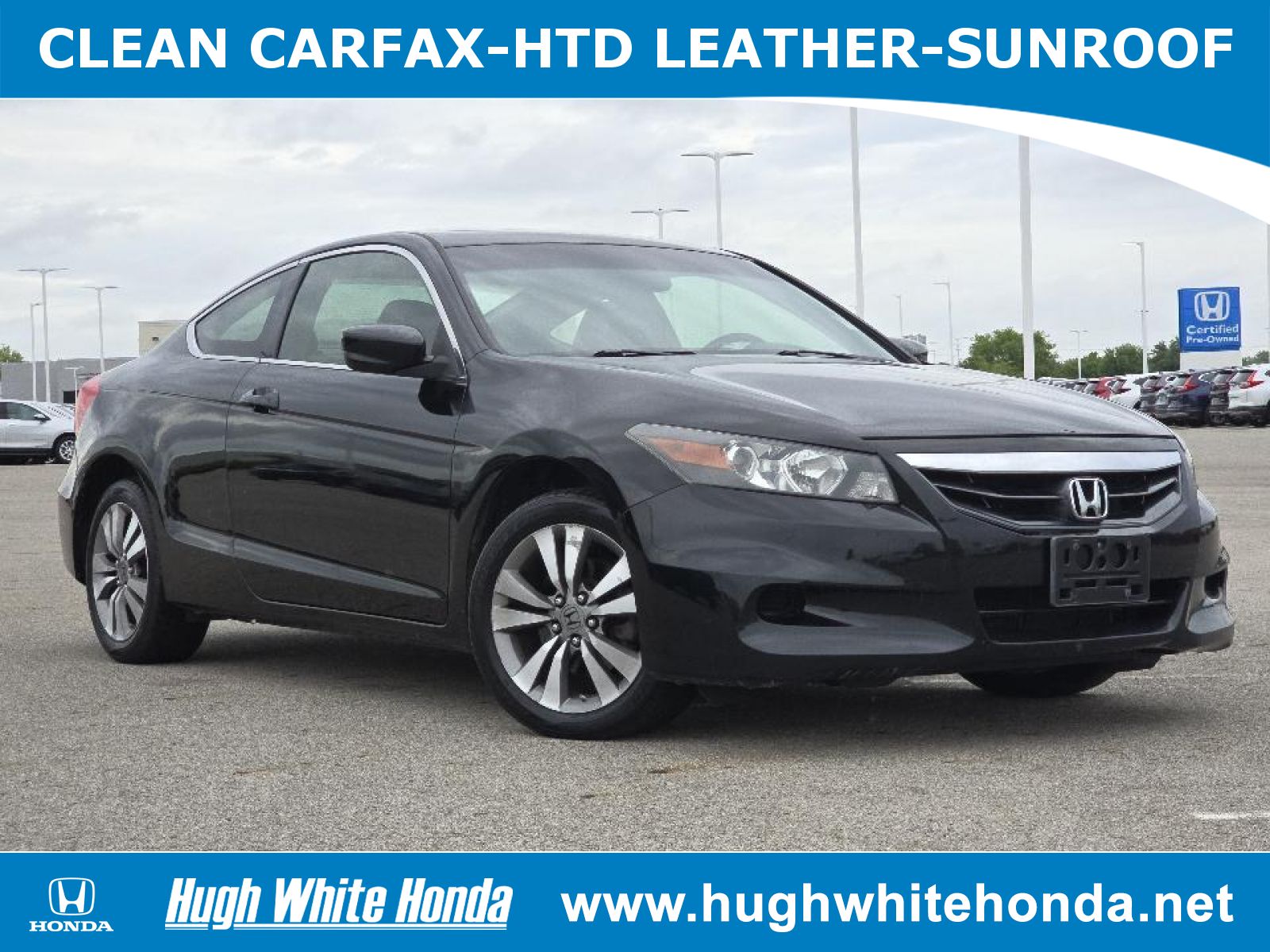 Used, 2012 Honda Accord EX-L, Black, P0643-1