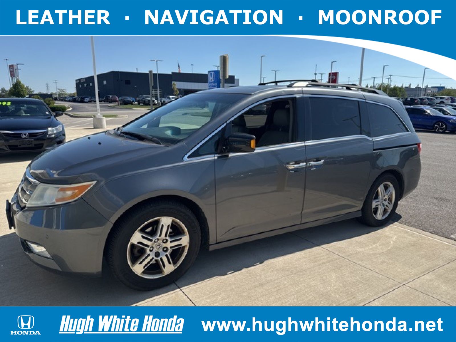 Used, 2012 Honda Odyssey Touring, Gray, 14229