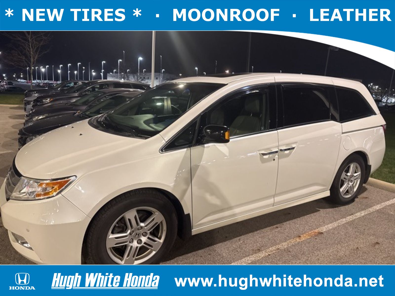 Used, 2012 Honda Odyssey Touring, White, G1754A