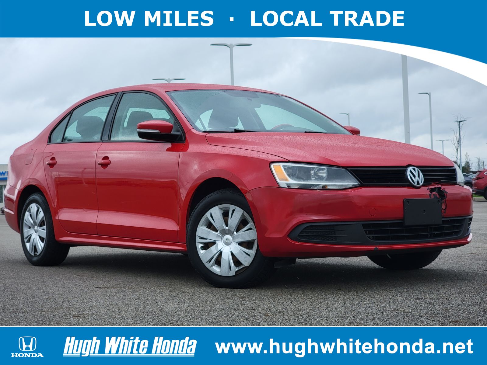 Used, 2012 Volkswagen Jetta 2.5L SE, Red, G0251A
