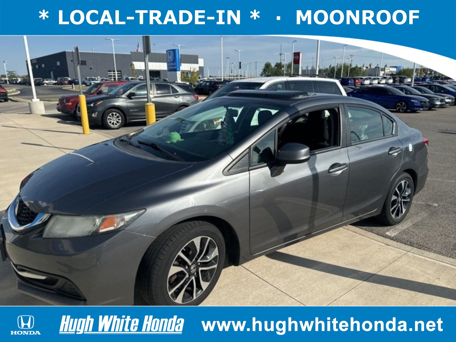 Used, 2013 Honda Civic EX, Gray, G1677A-1