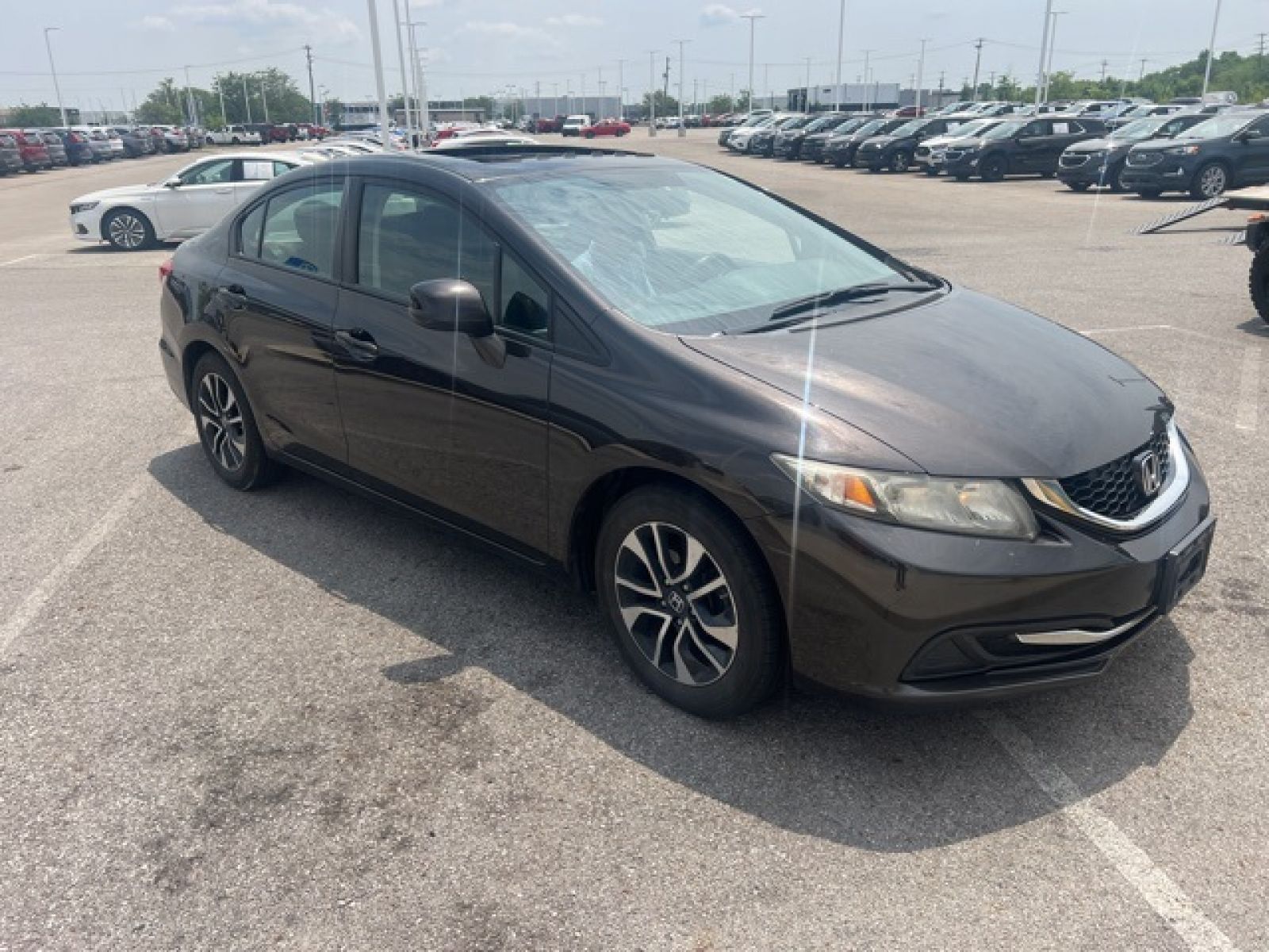 Used, 2013 Honda Civic EX, Beige, G0906A1-4