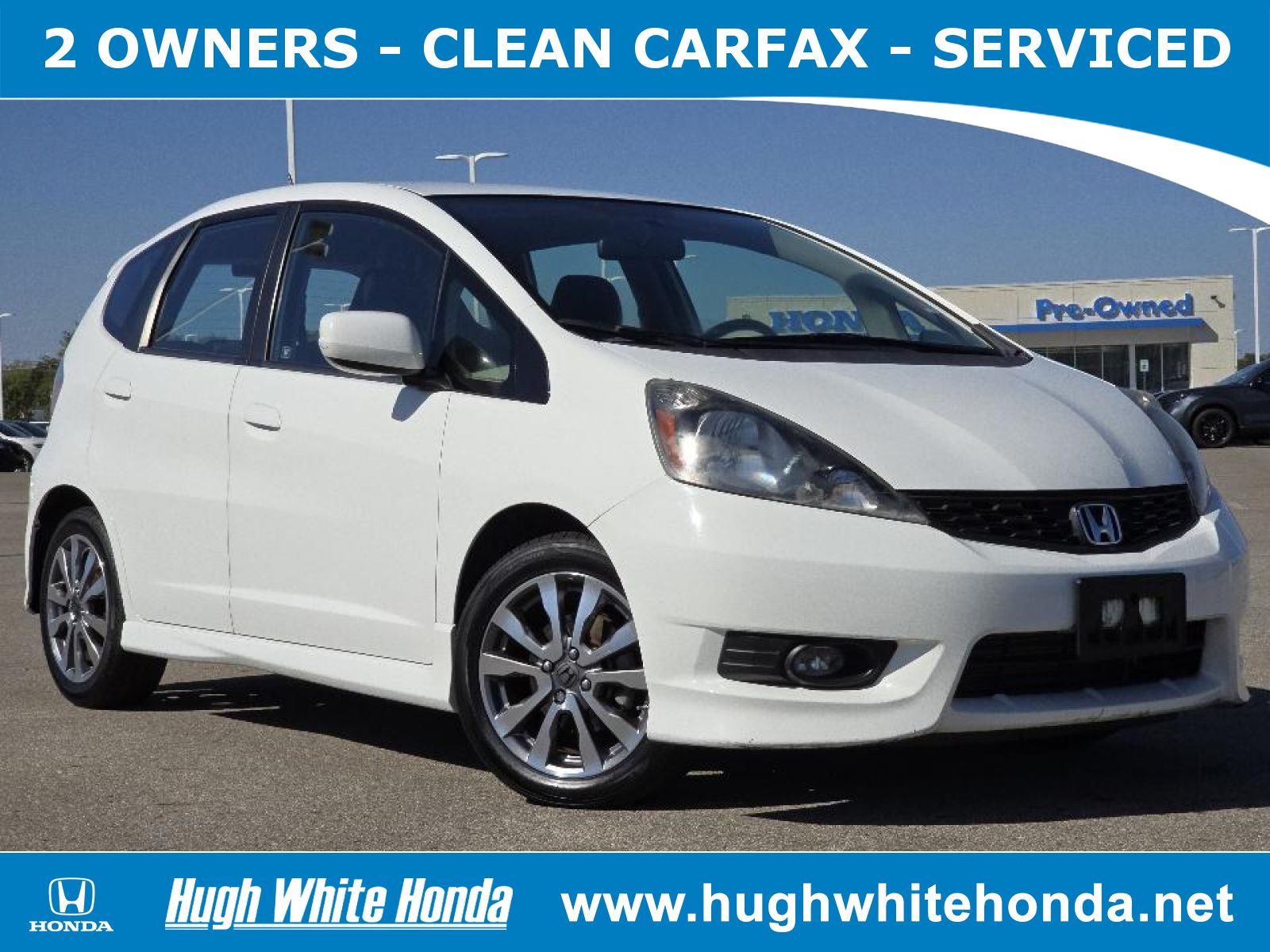 Used, 2013 Honda Fit Sport, White, P0677