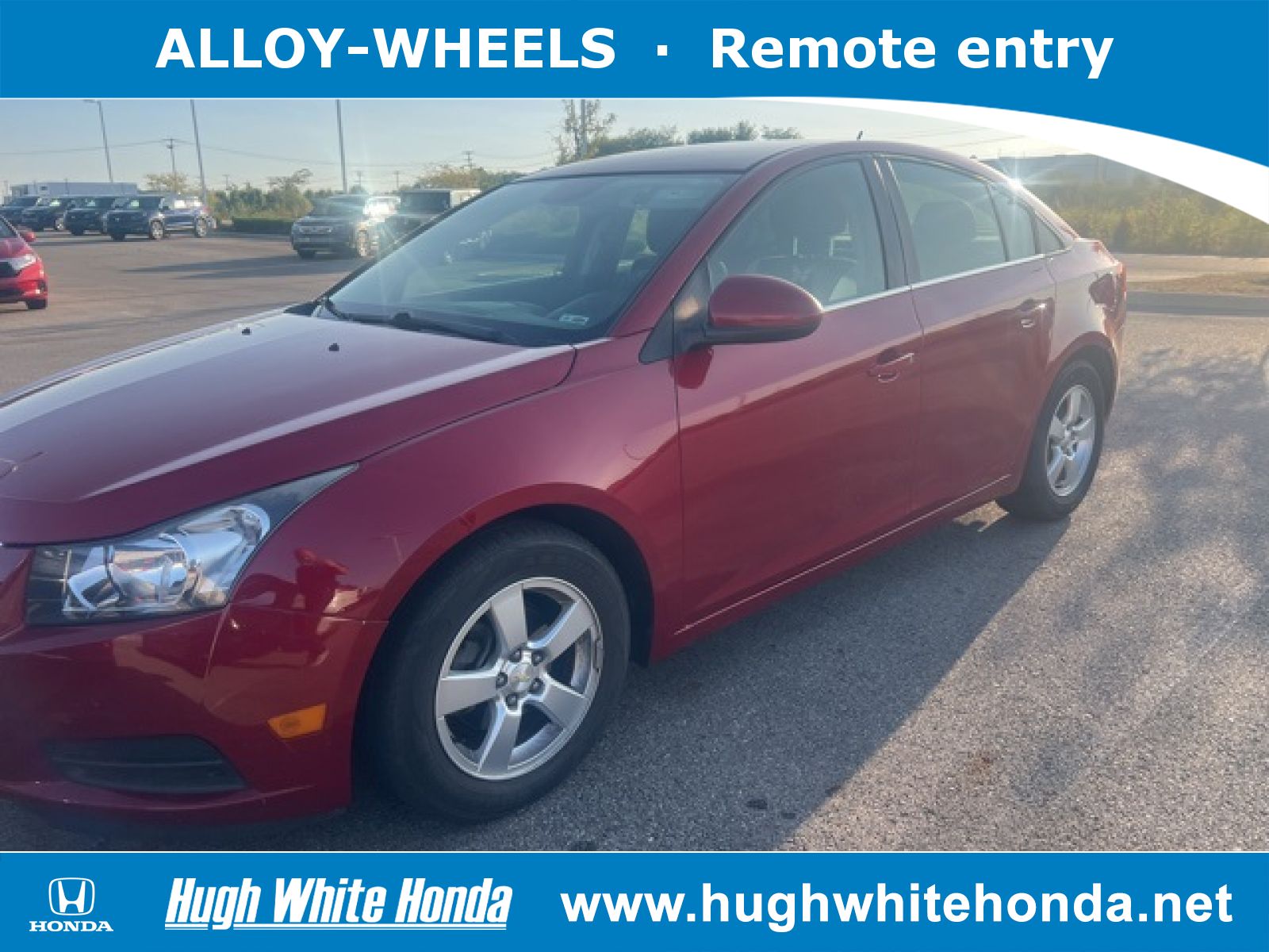 Used, 2014 Chevrolet Cruze 1LT Auto, Red, P0658A-1