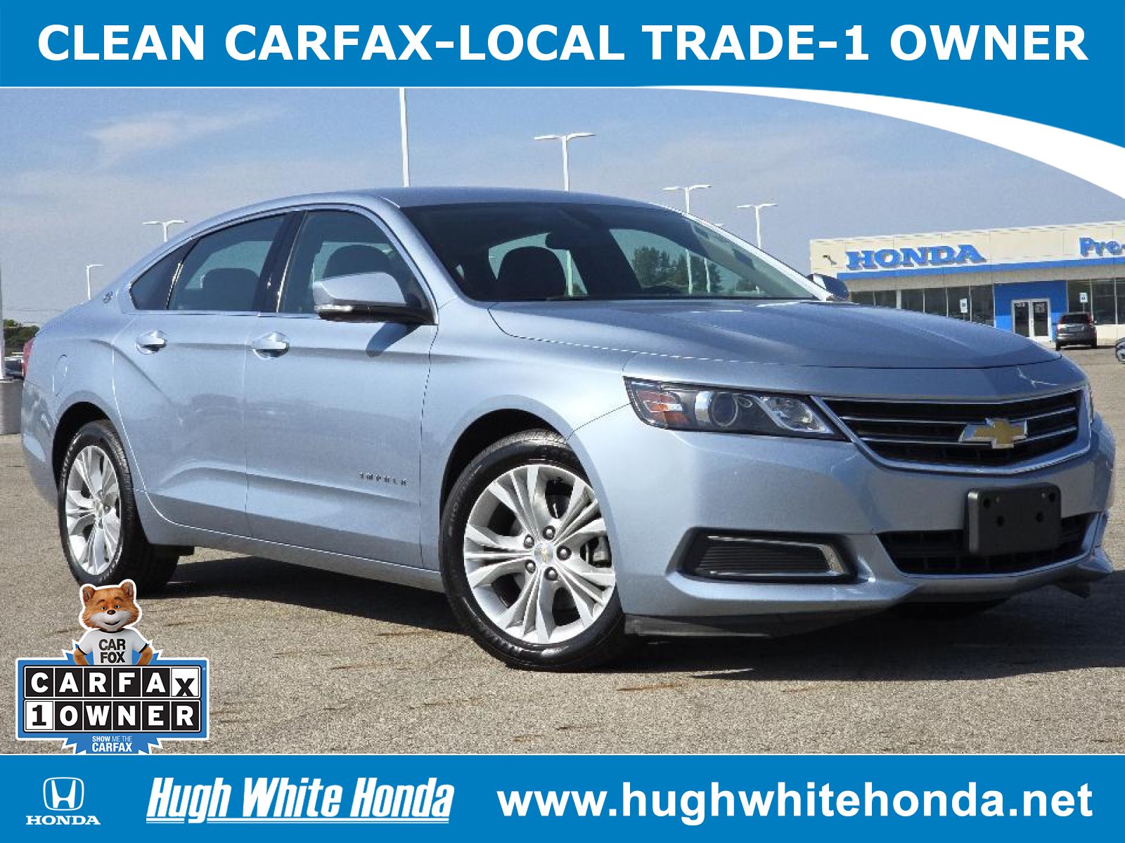 Used, 2014 Chevrolet Impala 1LT, Blue, G1368A