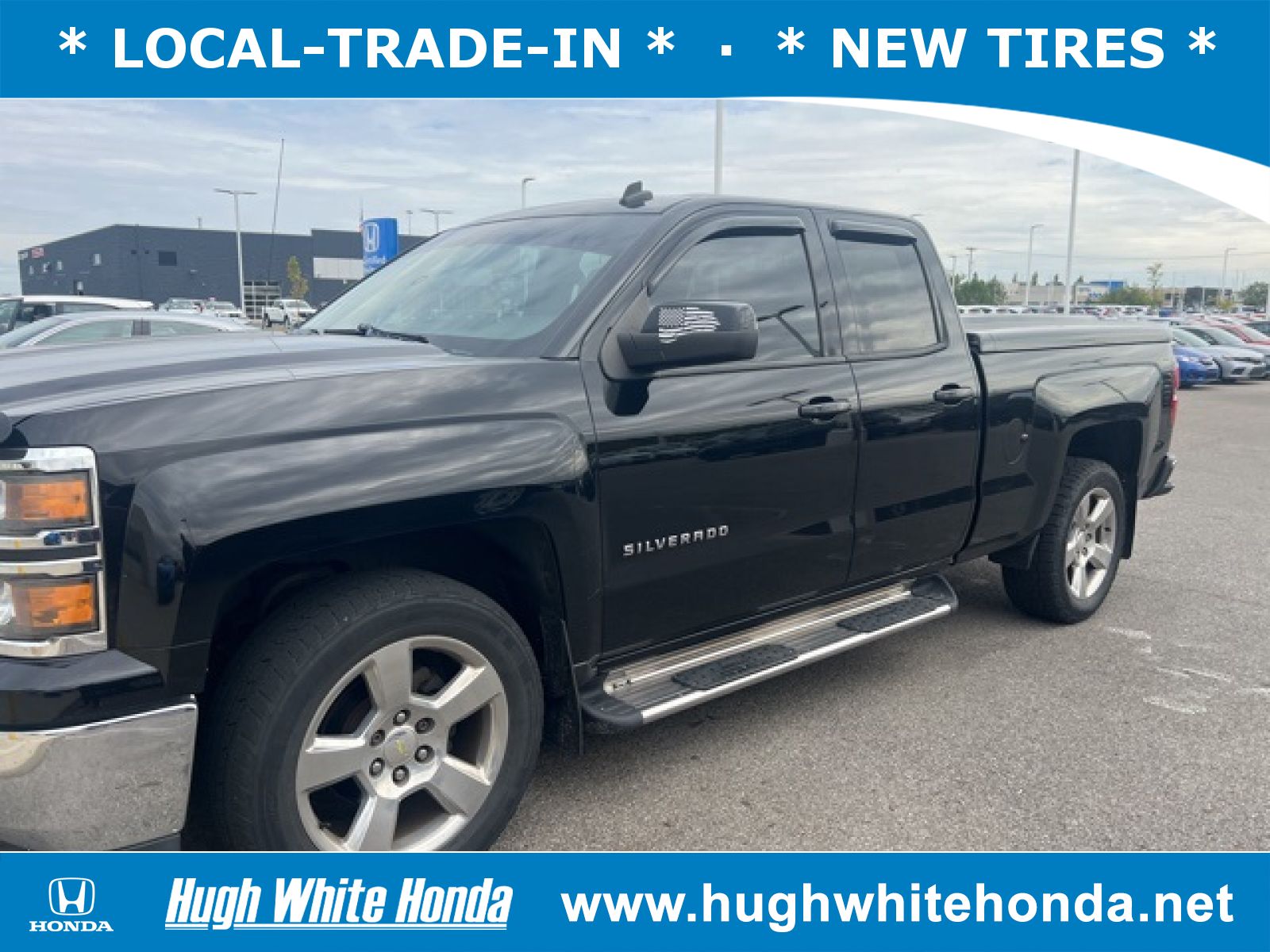 Used, 2014 Chevrolet Silverado 1500 1LT, Black, G1452B-1