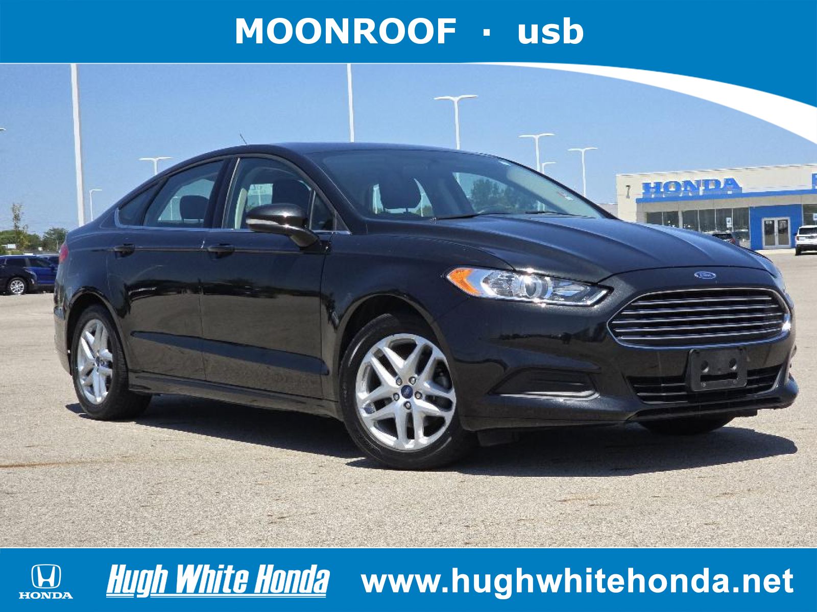 Used, 2014 Ford Fusion SE, Black, G0865A-1