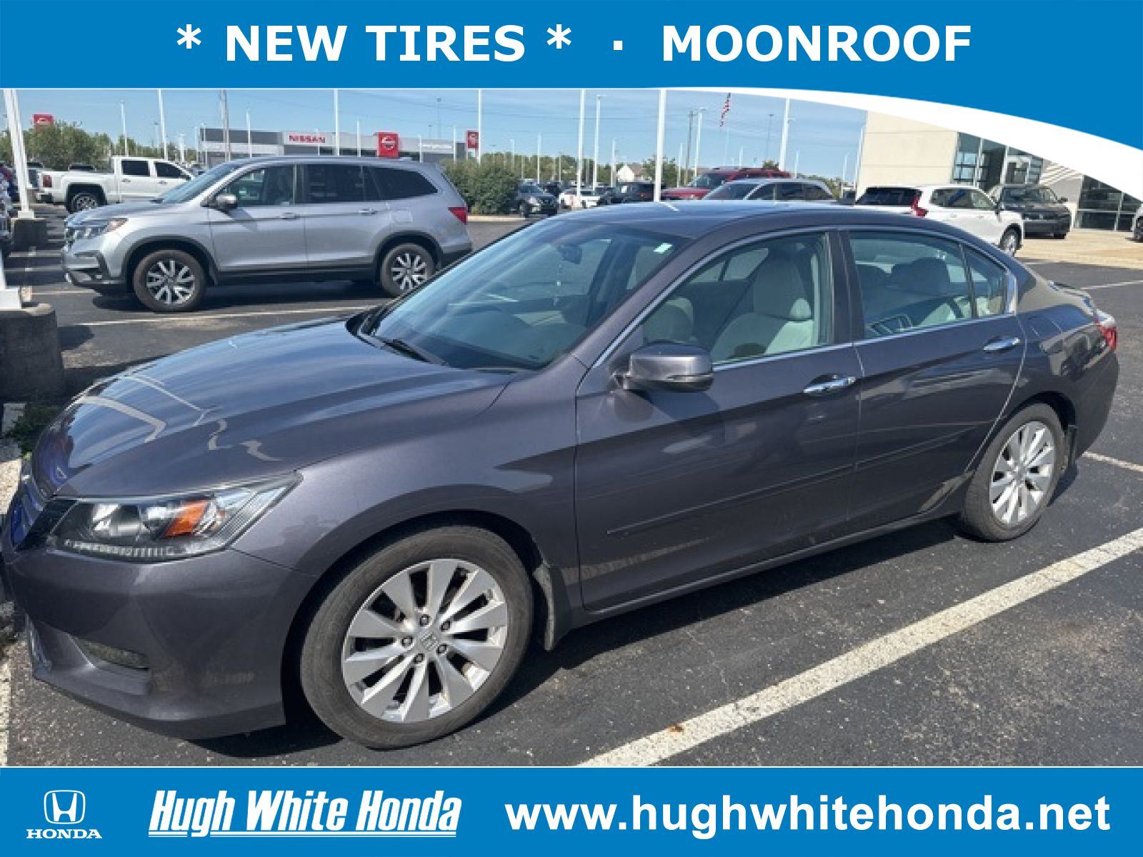 Used, 2014 Honda Accord EX, Gray, G1684A-1