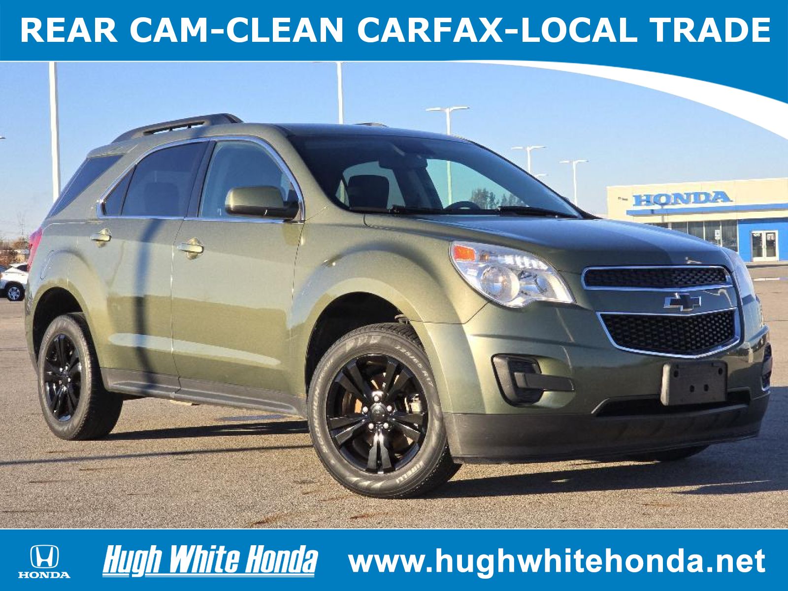 Used, 2015 Chevrolet Equinox LT, Green, 14196A-1