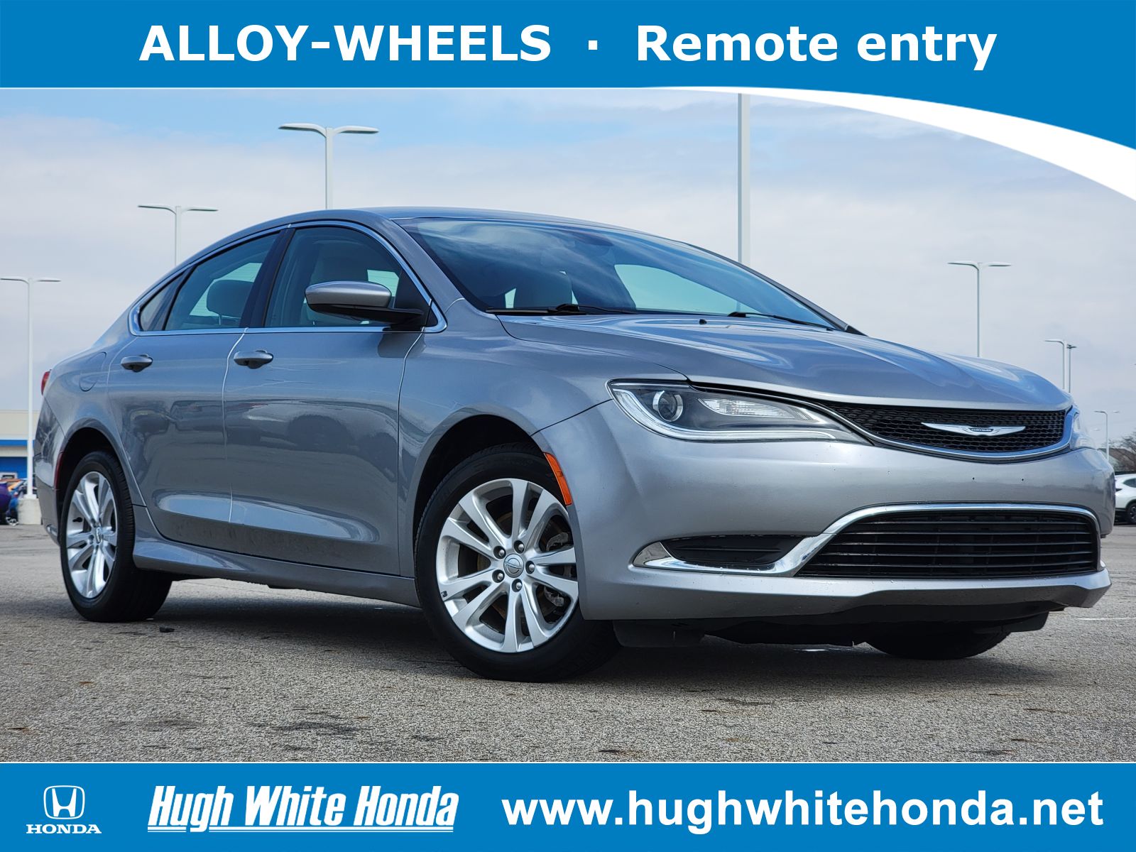 Used, 2015 Chrysler 200 Limited, Silver, P0499-1
