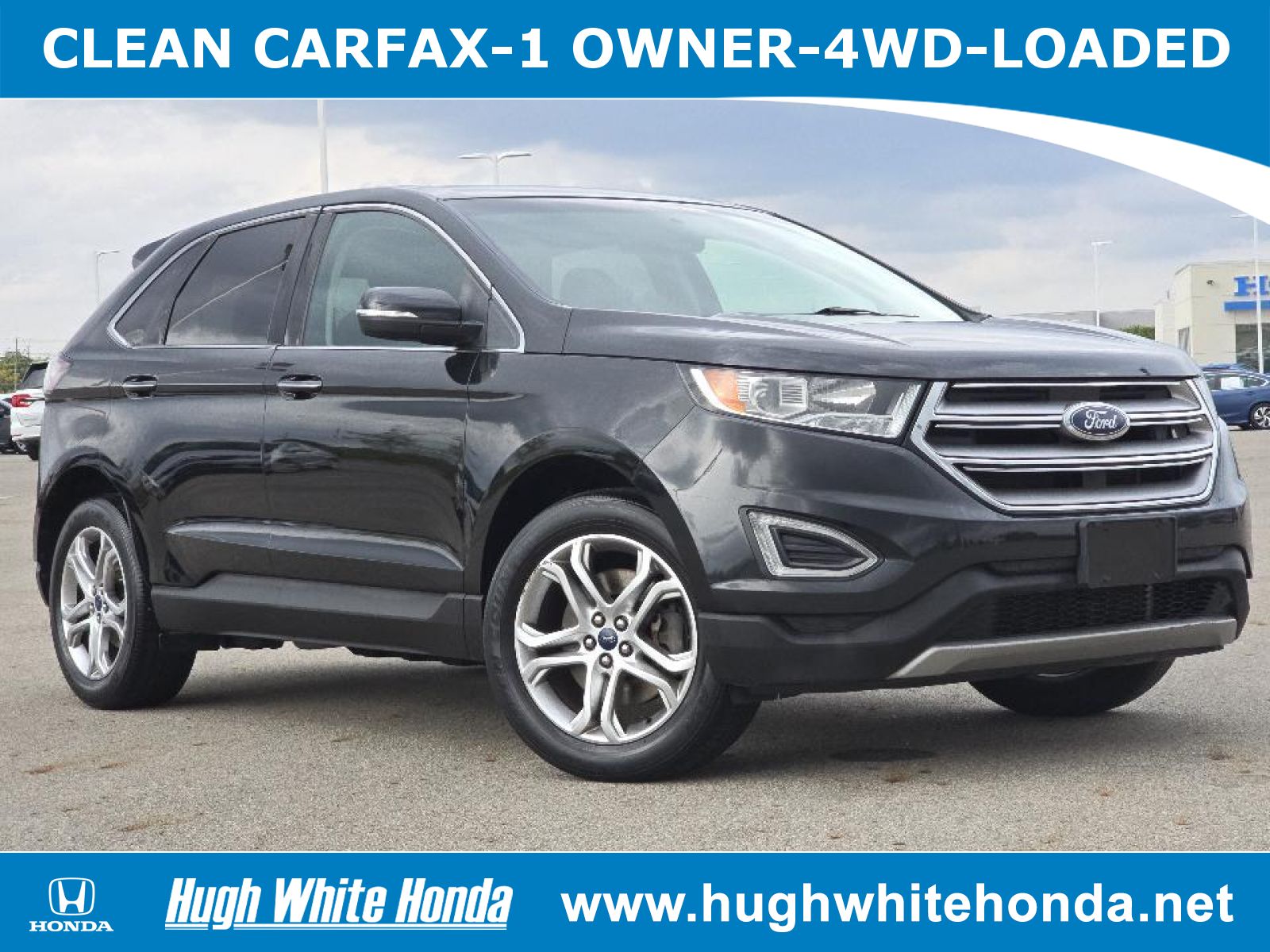 Used, 2015 Ford Edge Titanium, Black, G0997B