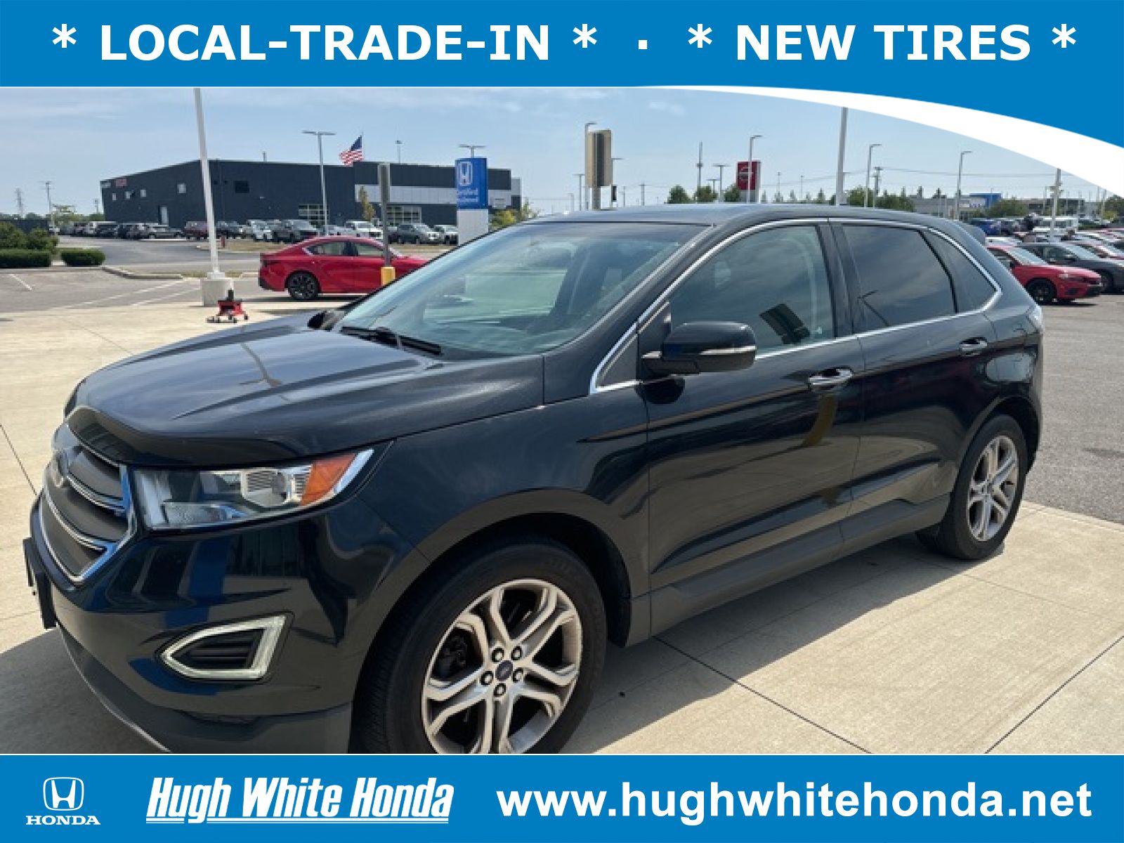 Used, 2015 Ford Edge Titanium, Black, G0997B-1