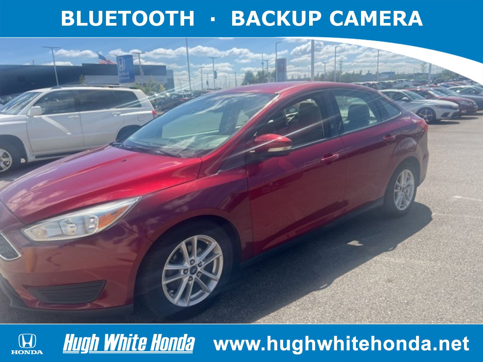 Used, 2015 Ford Focus SE, Red, G1497A-1