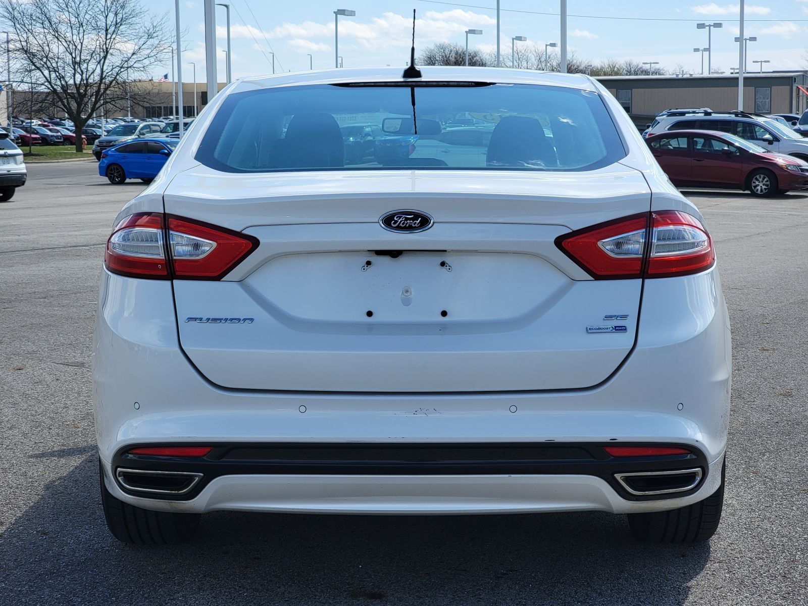 Used, 2015 Ford Fusion SE, White, 13946-14