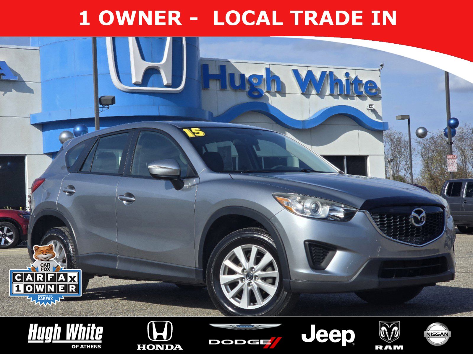 Used, 2015 Mazda CX-5 Sport, Silver, 54254651