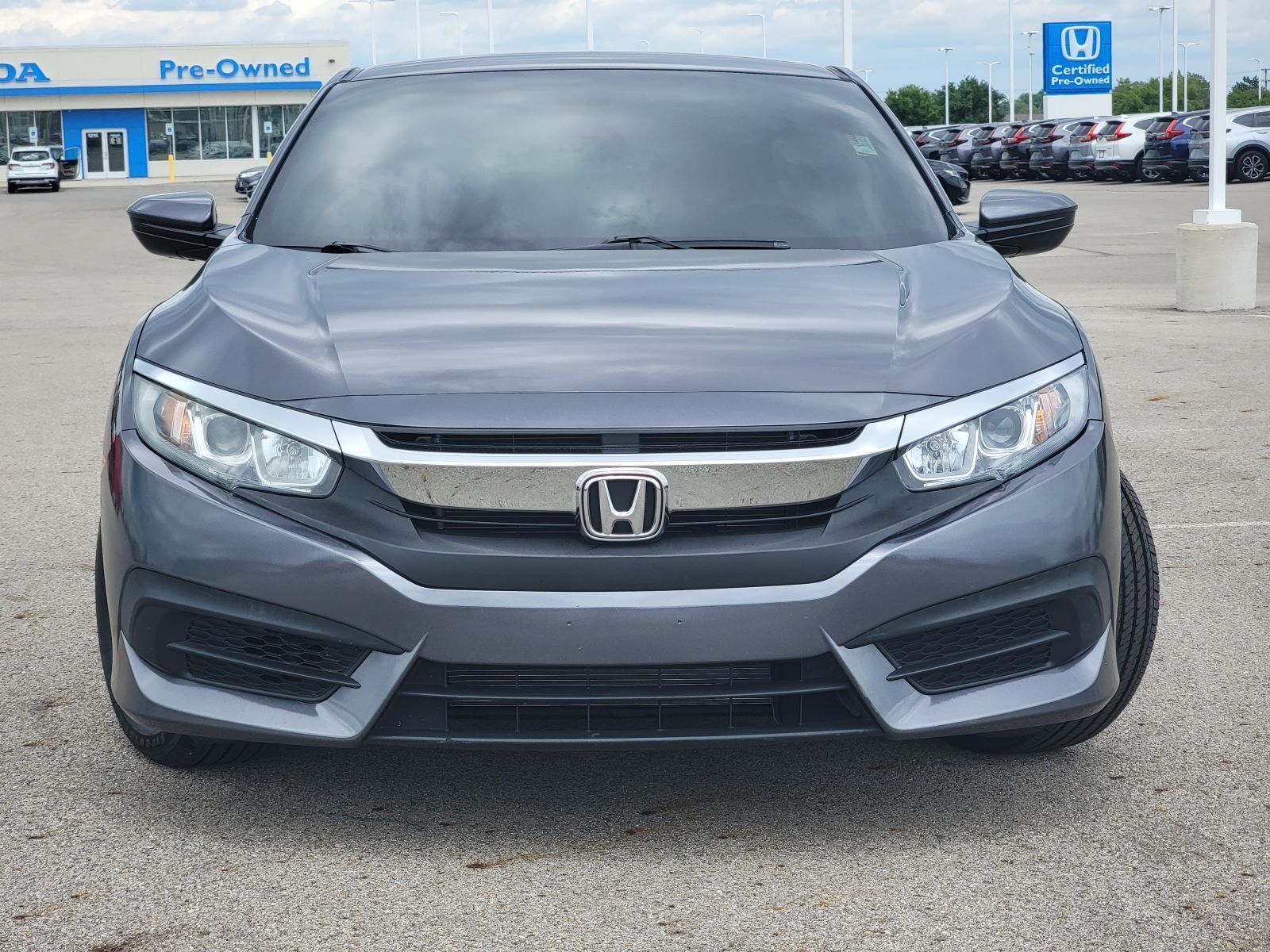 Used, 2016 Honda Civic LX, Gray, P0555-9