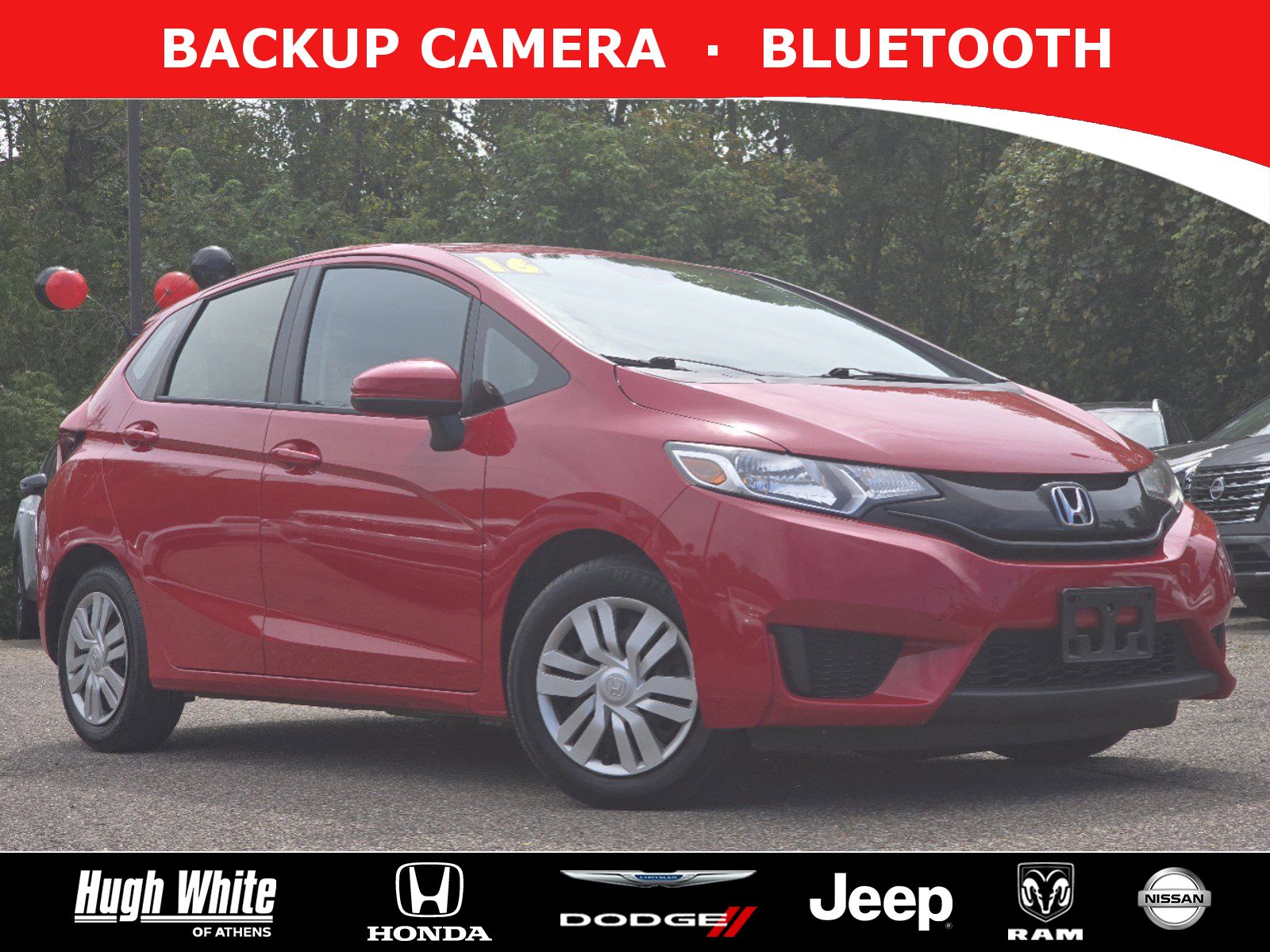 Used, 2016 Honda Fit LX, Red, 42243361-1