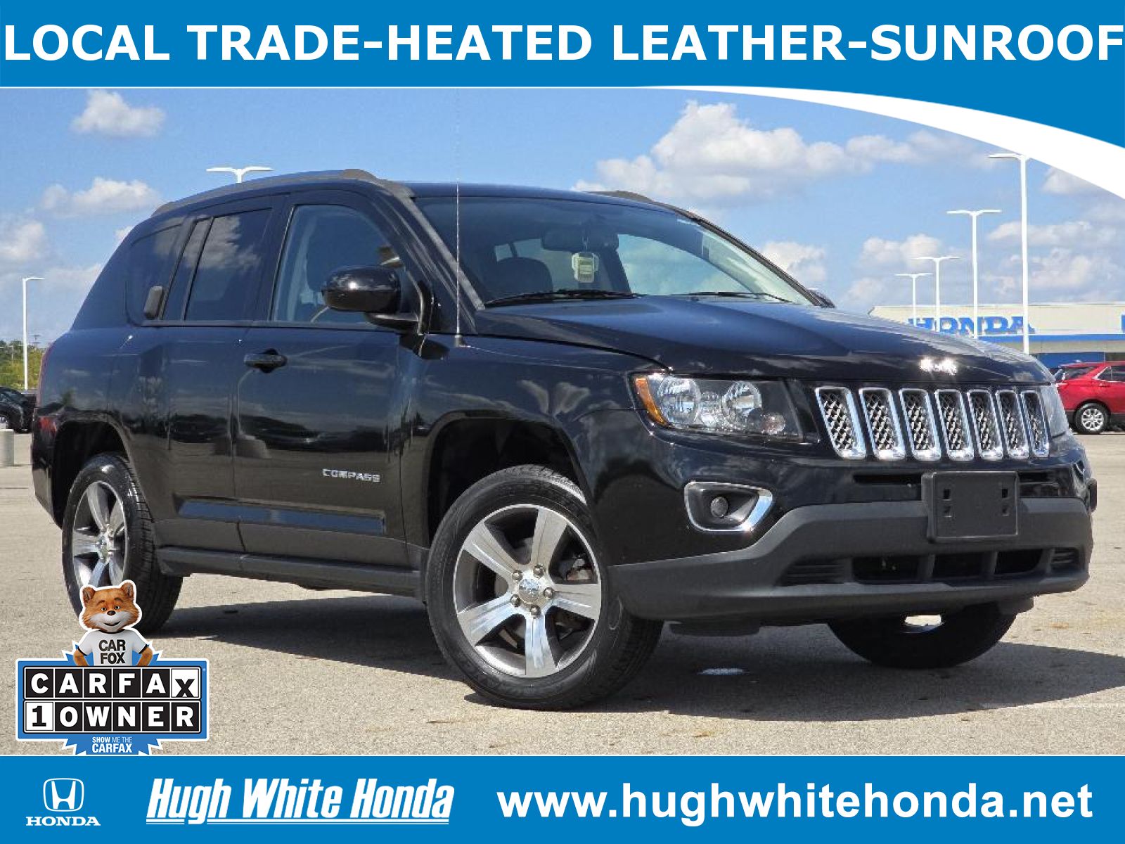 Used, 2016 Jeep Compass High Altitude Edition, Black, 13935B