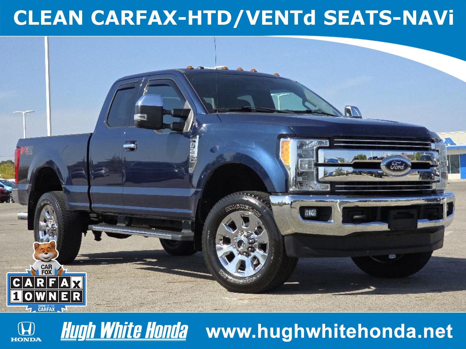 Used, 2017 Ford F-250SD LARIAT, Blue, 14134