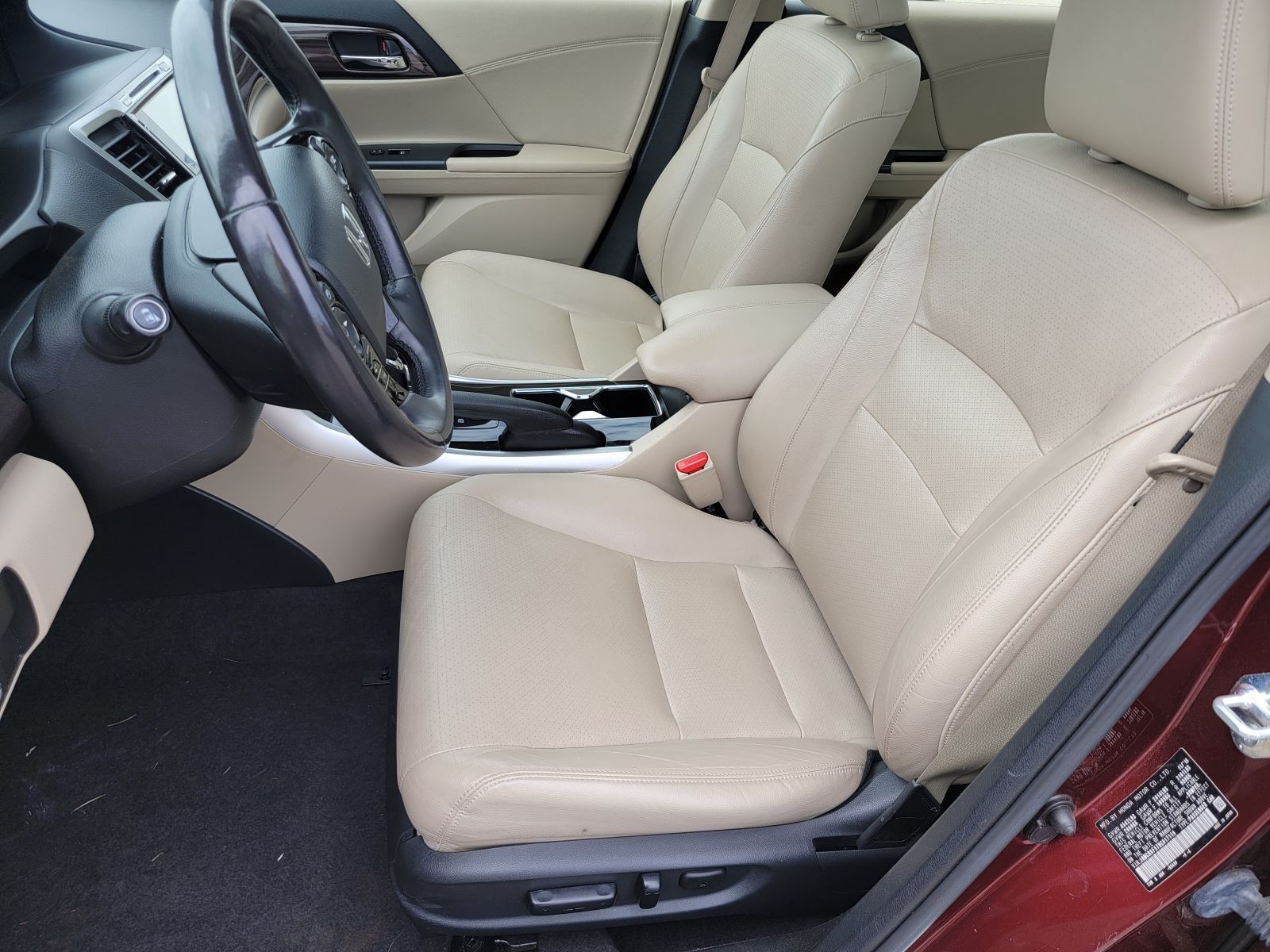 Used, 2017 Honda Accord EX-L Sedan, Red, P0536-19