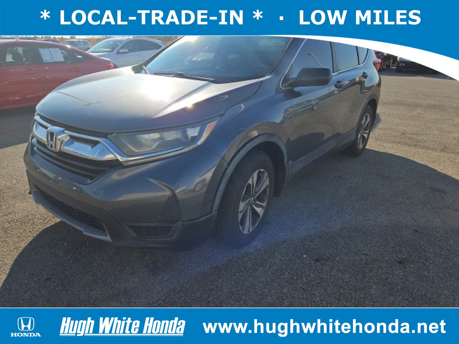 Used, 2017 Honda CR-V LX, Gray, G1977A