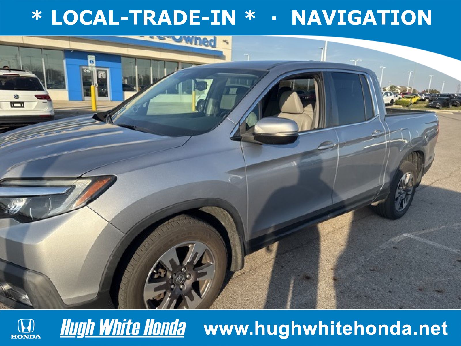 Used, 2017 Honda Ridgeline RTL-T, Silver, G1240A