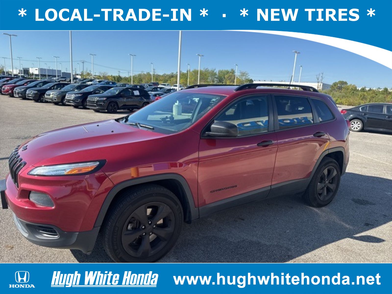 Used, 2017 Jeep Cherokee Altitude 4x4, Red, G1670A-1