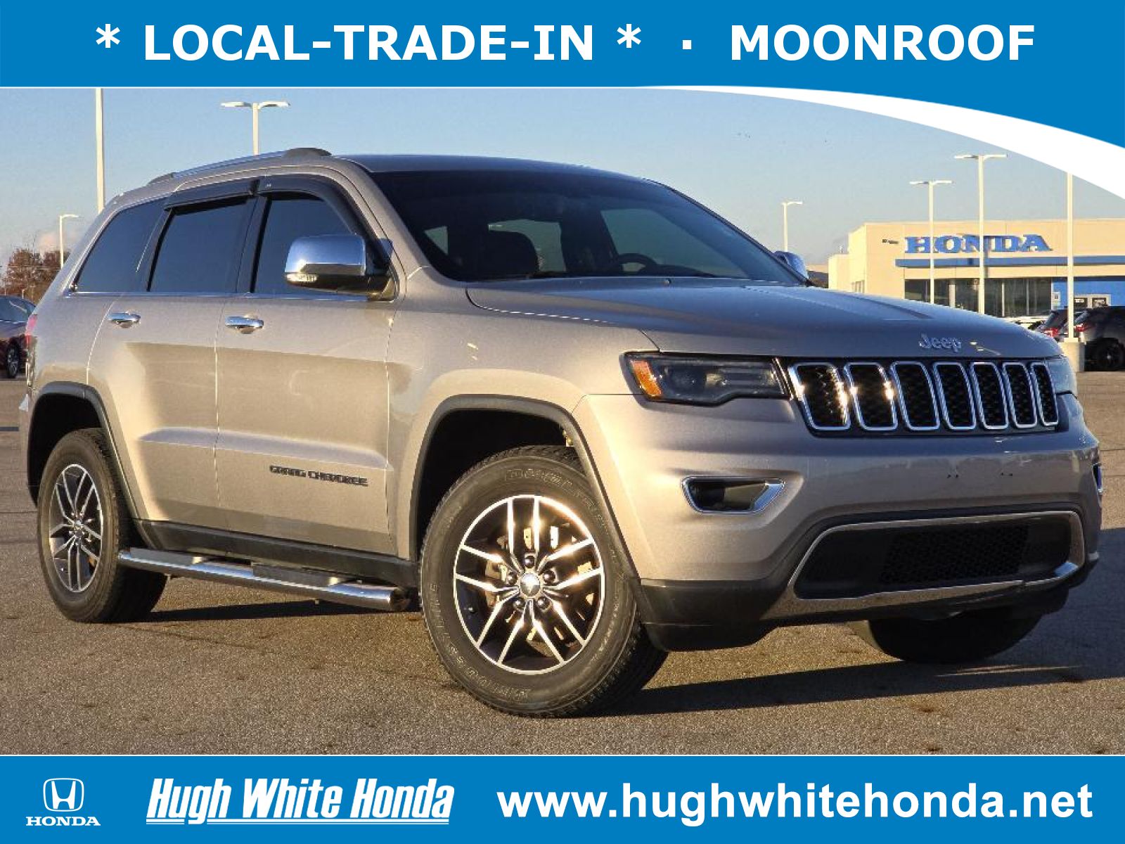 Used, 2017 Jeep Grand Cherokee Limited 4x4, Silver, G1376A1A