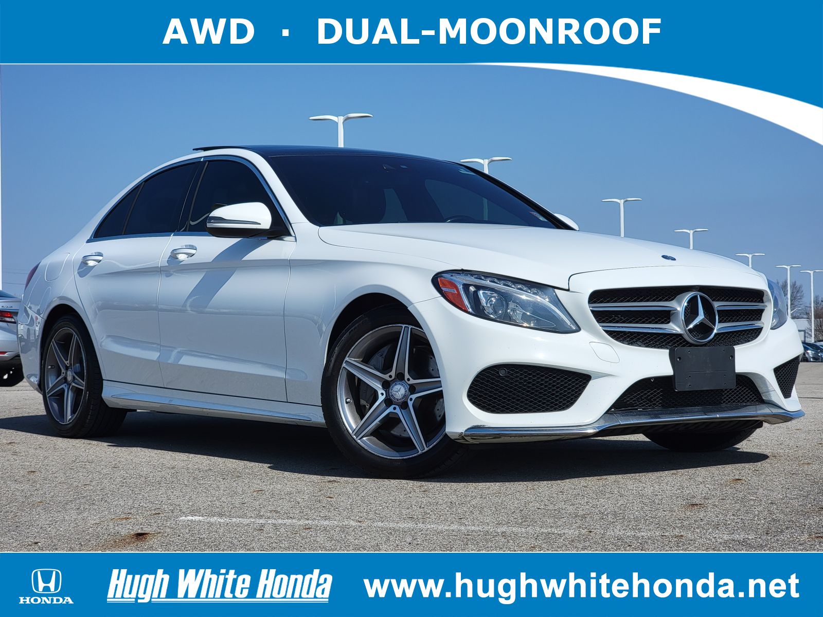 Used, 2017 Mercedes-Benz C 300 C 300, White, G0426A-1