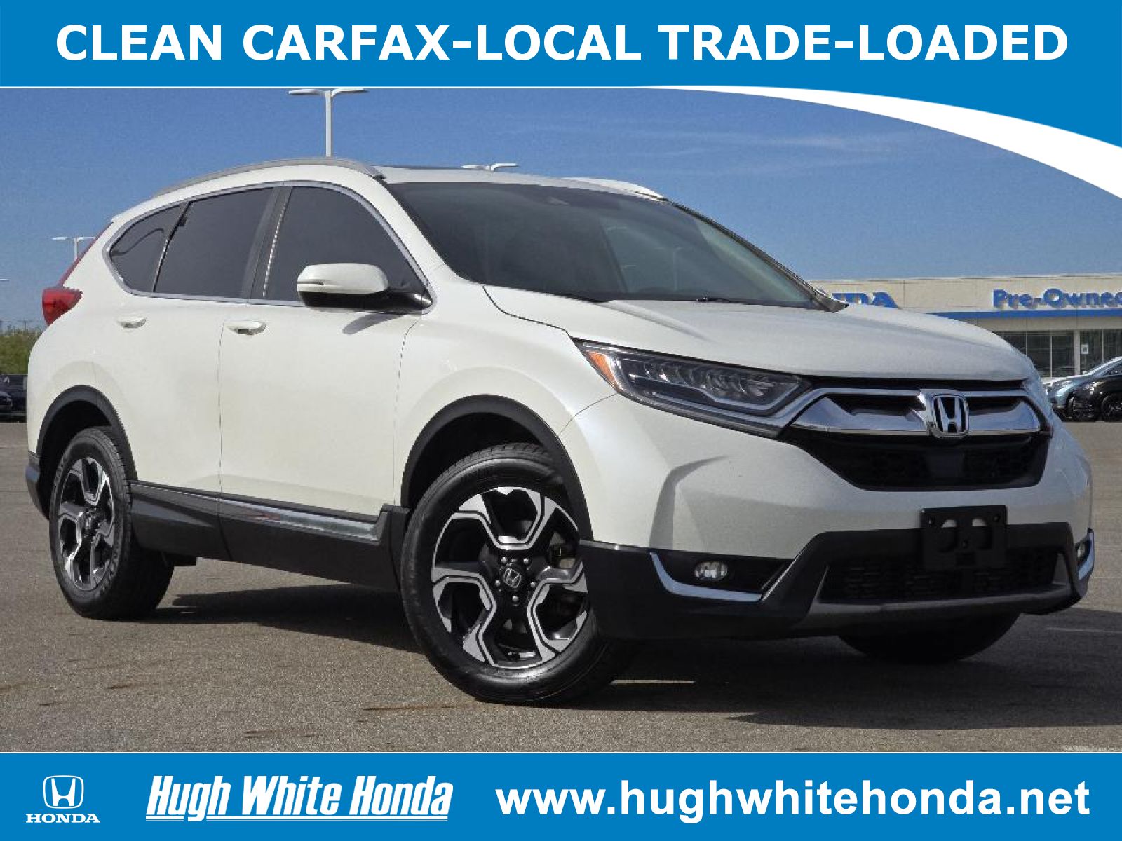 Used, 2018 Honda CR-V Touring, White, G1422A