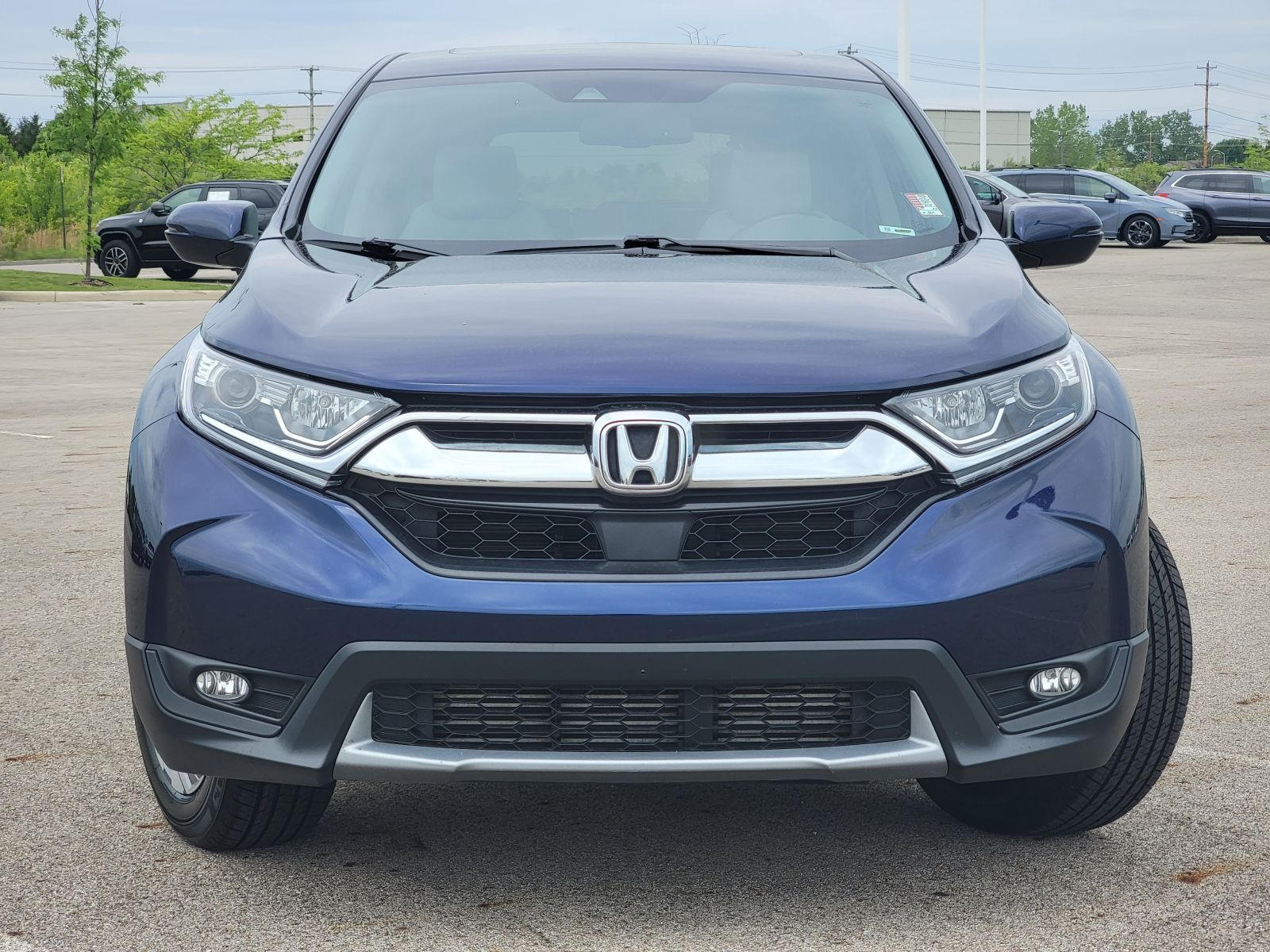 Used, 2018 Honda CR-V EX-L, Blue, P0556-10