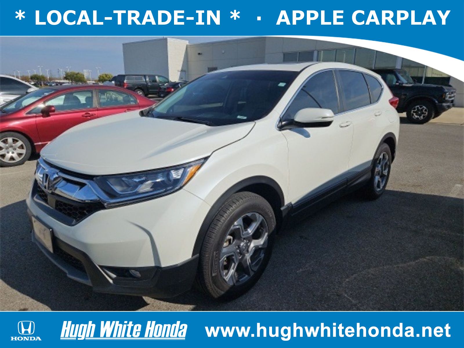 Used, 2018 Honda CR-V EX, White, G1285B