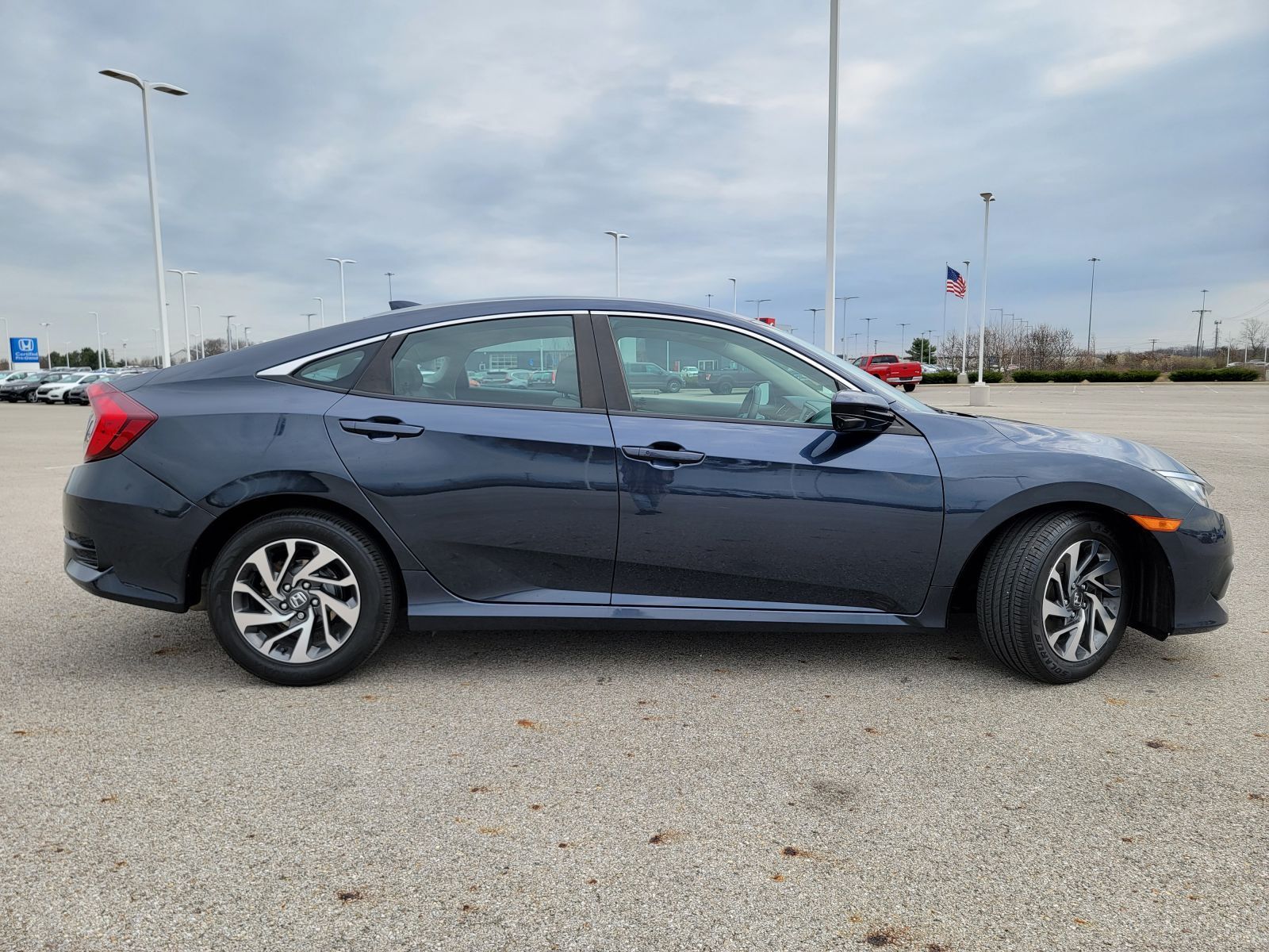 Used, 2018 Honda Civic EX, Blue, G0084A-10
