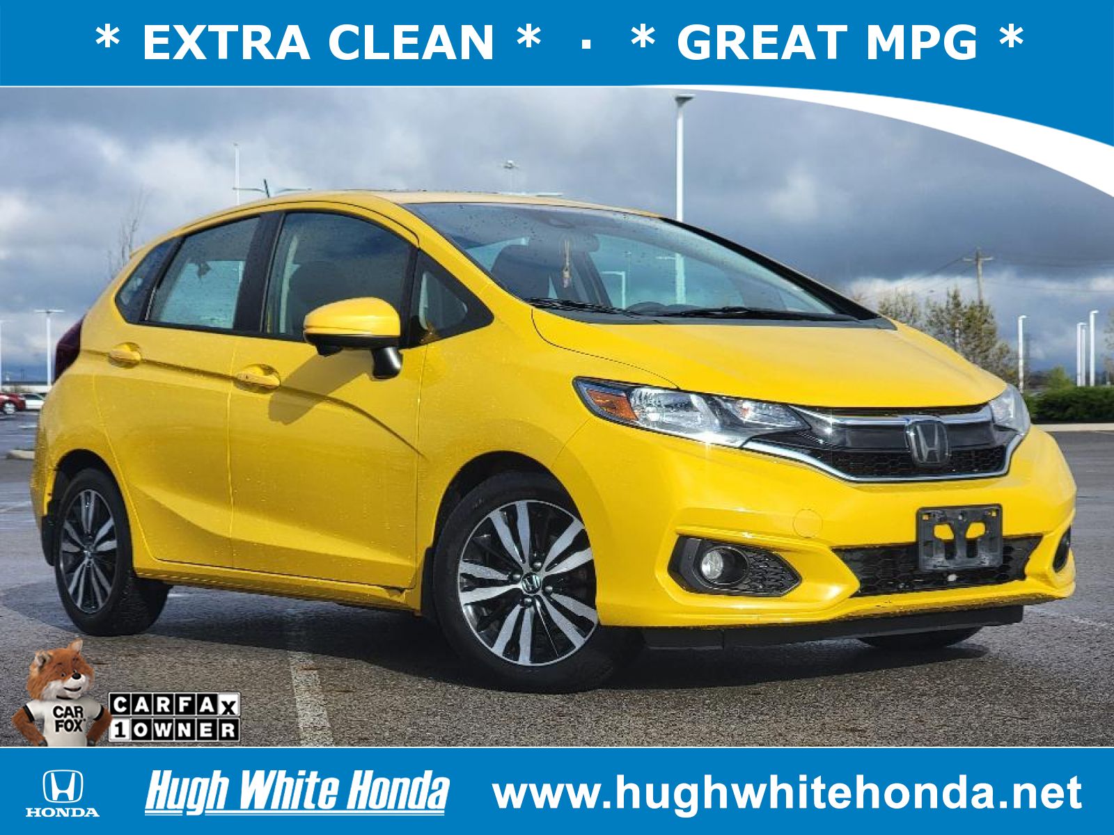 Used, 2018 Honda Fit EX, Yellow, G0421A
