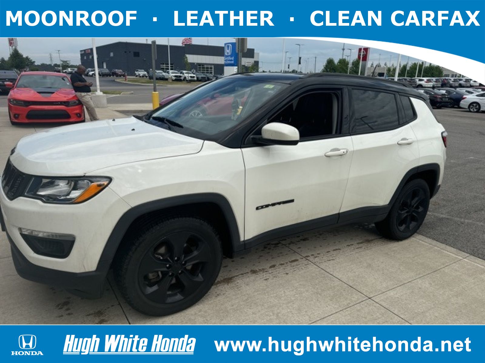 Used, 2018 Jeep Compass Altitude, White, G1039A