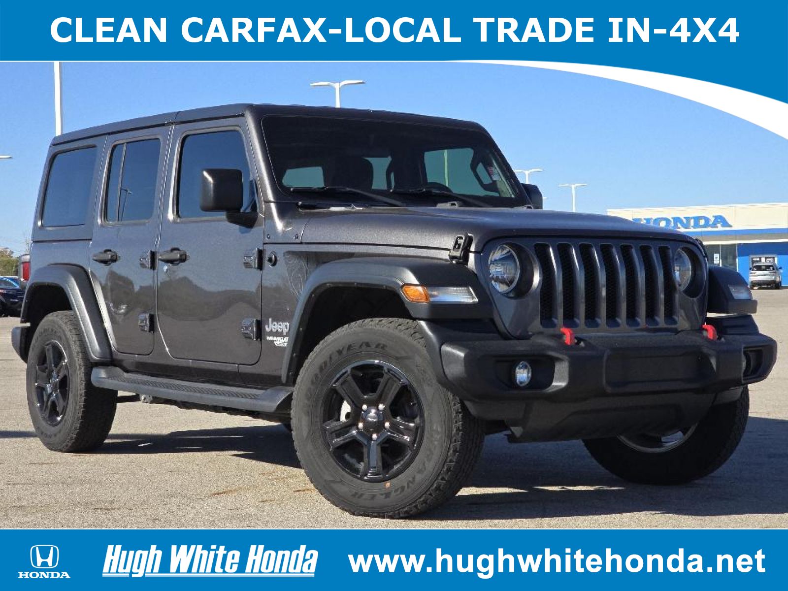 Used, 2018 Jeep Wrangler Sport S 4x4, Gray, G1332B