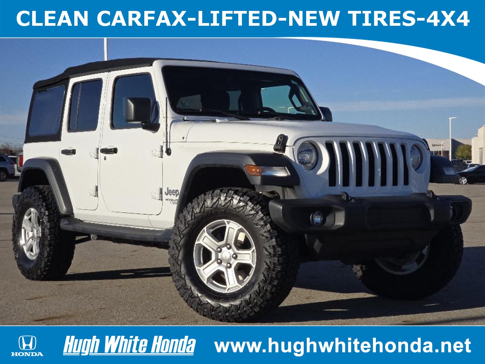 Used, 2018 Jeep Wrangler Sport S 4x4, White, G1786A