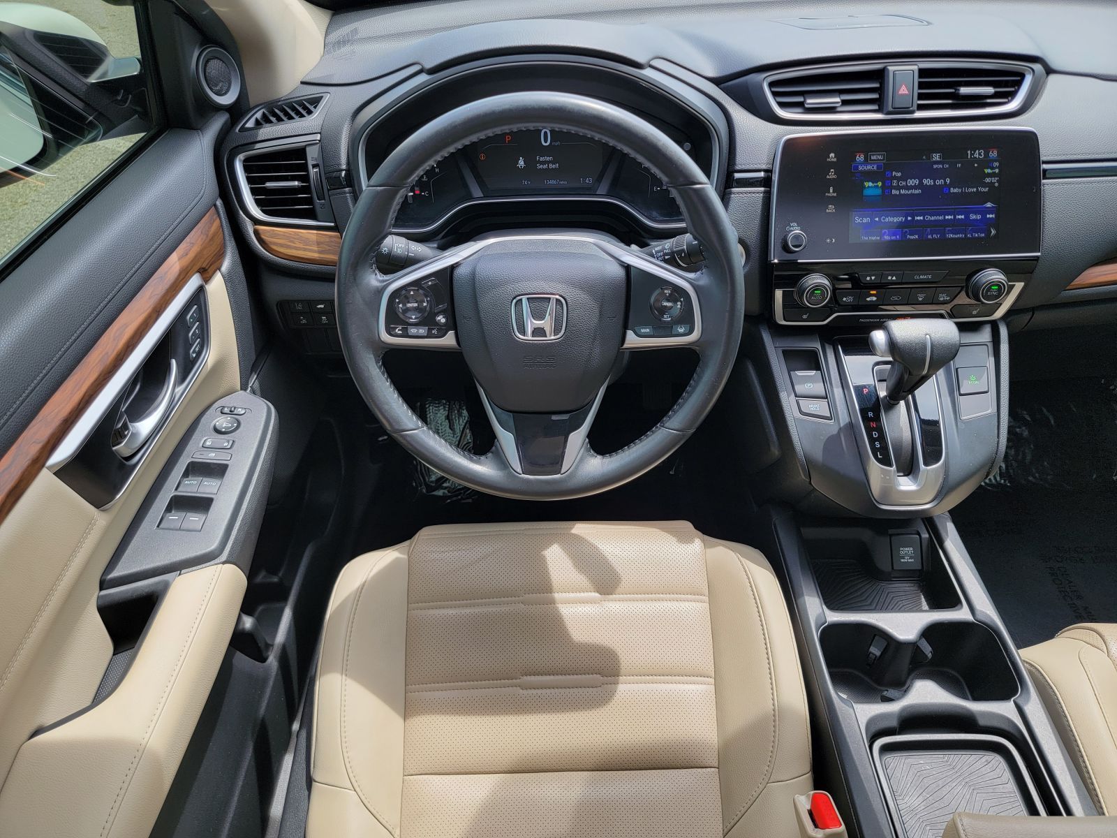 Used, 2019 Honda CR-V EX-L AWD, White, G0525A-19