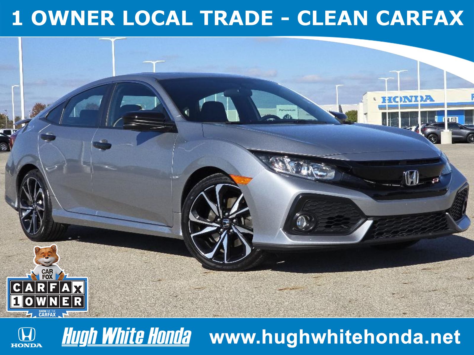 Used, 2019 Honda Civic Si, Silver, G1940A