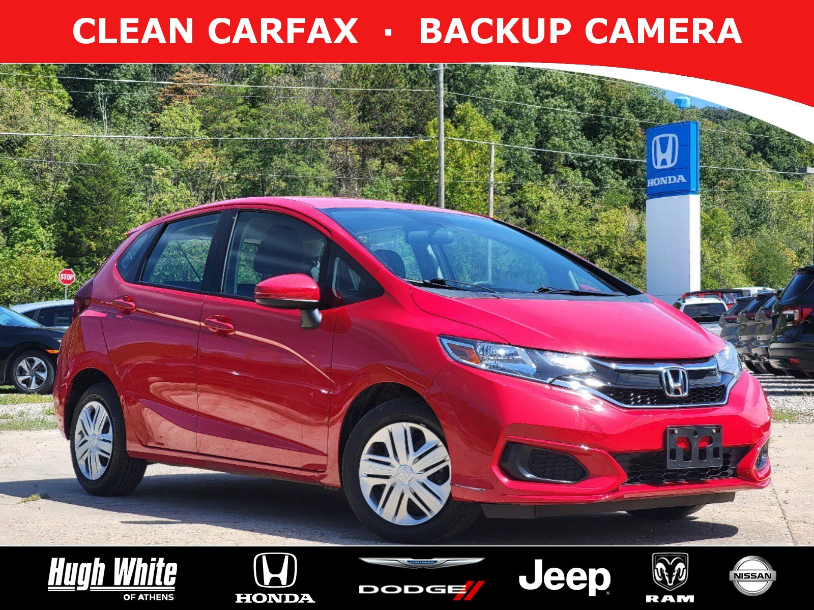 Used, 2019 Honda Fit LX, Red, 42242152-1