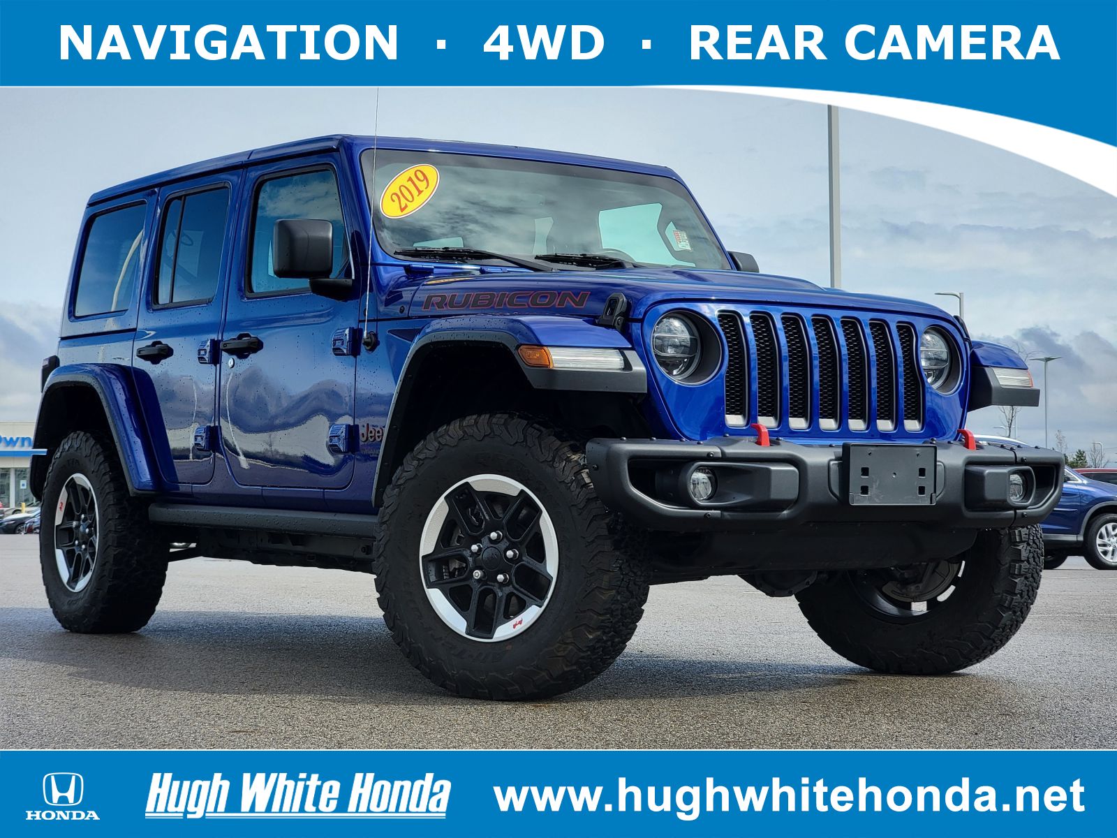 Used, 2019 Jeep Wrangler Unlimited Unlimited Rubicon, Blue, P0529
