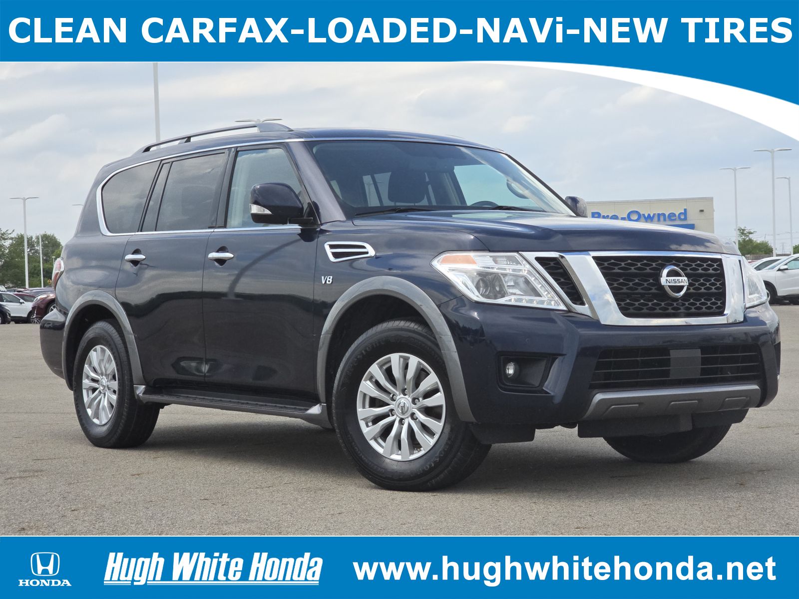 Used, 2019 Nissan Armada SV, Blue, P0560A-1